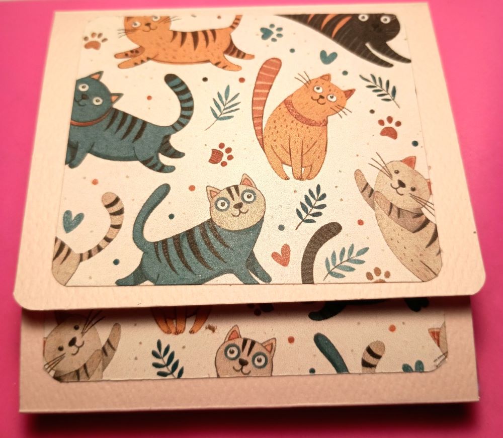 Cat patterned 3x3 Sticky Notepad