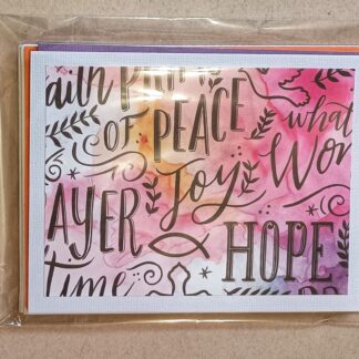 Words of Faith Cards  4 pc Set - Sympathy, Get Well, Thinking of You