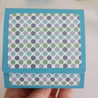 Blue Purple and Green Polka Dots Sticky Notepad Gift